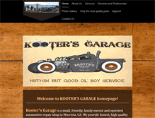 Tablet Screenshot of kootersgarage.com